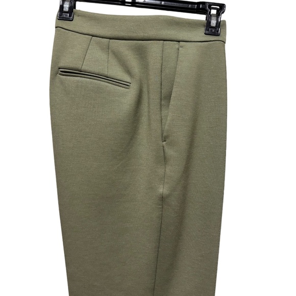 Ann Taylor | Women's Curvy Fit Olive Green Tapered Pants - Picture 6 of 7